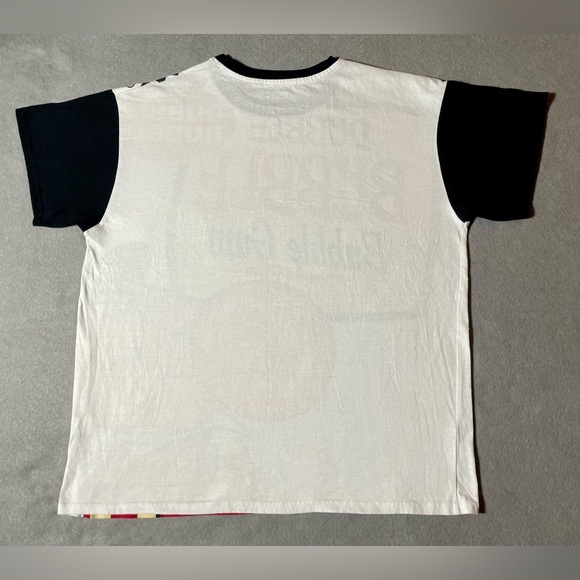 Dubble Bubble Men’s T-Shirt XL White Black Sleeves Cotton Bubble Gum Graphic - Picture 6 of 6